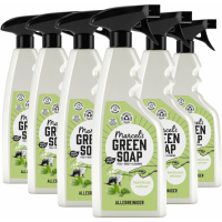 6X Marcel's Green Soap Allesreiniger Spray Basilicum & Vetiver Gras 500 ml