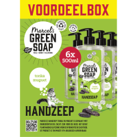 6X Marcel's Green Soap Handzeep Tonka & Muguet 500 ml