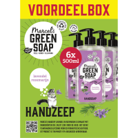 6X Marcel's Green Soap Handzeep Lavendel & Rozemarijn 500 ml