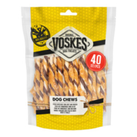 Voskes Hondensnack Rawhide Sticks Kip   Rund 400 gr