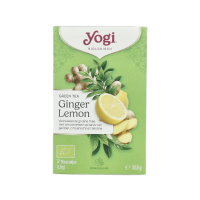 3X Yogi tea Biologische Thee Green Tea Ginger Lemon 17 stuks