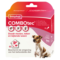 Beaphar Combotec Anti Teken  en Vlooiendruppels Hond 2 10 kg 2 pipetten