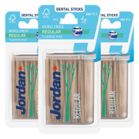 3X Jordan Tandenstokers Double Ended Regular 100 stuks