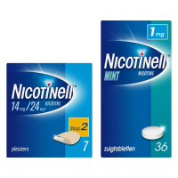 Nicotinell Pleisters Stap 2 en Zuigtabletten 1mg Pakket