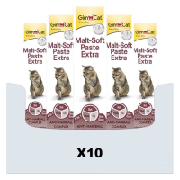 10X GimCat Pasta Malt Soft Extra 50 gr
