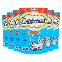 6X Catisfactions Kattensnoepjes Zalm 60 gr