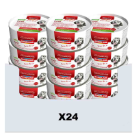 24X Smolke Hondenvoer Soft Paté Rund 125 gr