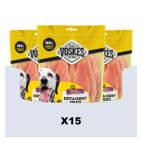 15X Voskes Hondensnack Kippenborst 400 gr