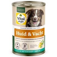 6X Vitalstyle Hondenvoer Nat Huid & Vacht 400 gr