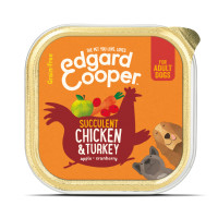 Edgard & Cooper Kuipje Vers Vlees Hondenvoer Kip   Kalkoen 300 gr