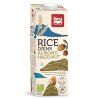 6X Lima Rijstdrink Hazelnoot Amandel 1 liter