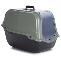 Beeztees Kattenbak Romeo Eco Groen   Zwart 57 x 39 x 41 cm