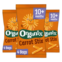 3X Organix Baby Knabbels 10+ m Wortel BIO 4x15 gr