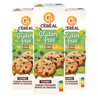 3X Céréal Cookies met stukjes Chocolade Glutenvrij en Lactosevrij 150 gr