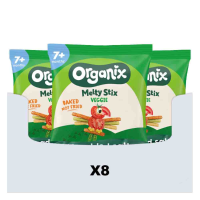 8X Organix Baby Knabbels 7+m Groentesticks BIO 15 gr