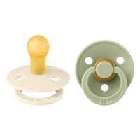 2X Bibs Fopspeen Maat 1 0 6 mnd Sage Ivory 2 stuks