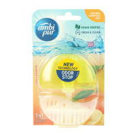 1+1 Gratis: Ambi Pur Toiletblok Starterkit 5in1 Lemon & Mandarine