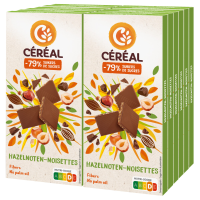 10X Céréal Melkchocolade Tablet Hazelnoot Glutenvrij en Lactosevrij 100 gr