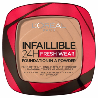 2X L'Oréal Infaillible 24H Fresh Wear Foundation Poeder 220 Sand 9 gr
