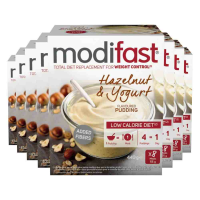 8X Modifast Weight Control Pudding Yoghurt Hazelnoot 8 x 55 gr