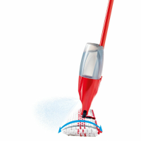 Vileda 1 2 Spray MAX   Dweilsysteem met spray en pad in microvezels Rood Wit