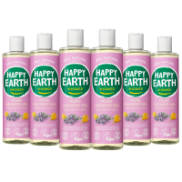 6X Happy Earth 100% Natuurlijke Douchegel Lavender Ylang 300 ml