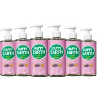 6X Happy Earth 100% Natuurlijke Handzeep Lavender Ylang 300 ml