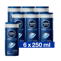 6X NIVEA Men Douchegel Protect & Care 250 ml
