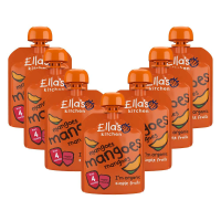 7X Ella's Kitchen Biologisch Knijpfruit 4+m Mango 70 gr