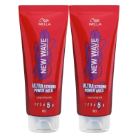 2X Wella New Wave Ultra Strong Power Hold Haargel 200 ml