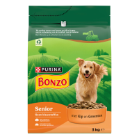 Bonzo Hondenvoer Droog Senior Kip   Groenten 3 kg