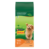 Bonzo Hondenvoer Droog Senior Kip   Groente 15 kg