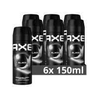 6X Axe Deodorant Bodyspray Black 150 ml