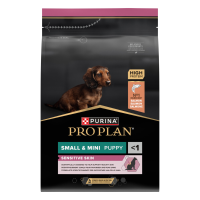 4X Pro Plan Hondenvoer Droog Sensitive Skin Small & Mini Puppy Zalm 3 kg