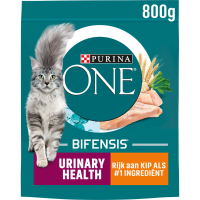 4X Purina ONE Kattenvoer Droog Urinary Care Kip 800 gr