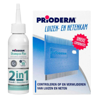 Prioderm Shampoo Plus + Luizen  en Netenkam Pakket