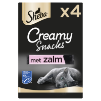 Sheba Creamy Snacks Kattensnoepjes Zalm 4 stuks