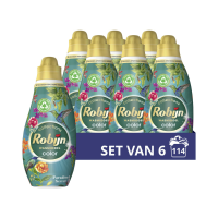 6X Robijn Klein & Krachtig Wasmiddel Color Paradise Secret 19 Wasbeurten 665 ml
