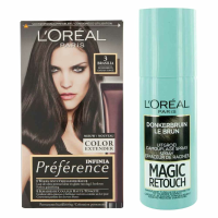 L'Oréal Preference Haarkleuring 03 Brasilia   Donkerbruin + Magic Retouch Uitgroeispray Bruin 75 m Pakket