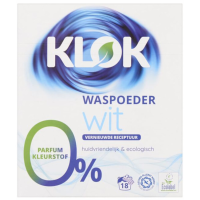 4X Klok Waspoeder Eco Wit 18 Wasbeurten 1,17 kg