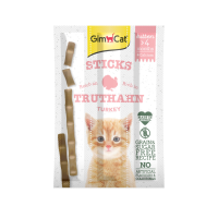 24X GimCat Sticks Kitten Kalkoen 3 stuks
