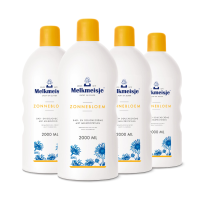 4X Melkmeisje Bad en Douche Crème Zonnebloem 2000 ml
