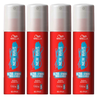 4X Wella New Wave Rock & Hold Gel 100 ml