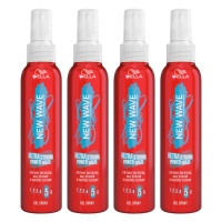 4X Wella New Wave Ultra Strong Power Hold Gel Spray 150 ml