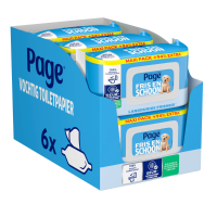 6X Page Vochtig Toiletpapier Fris en Schoon Maxi 74 stuks