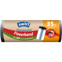 Swirl Pedaalemmerzakken met Fixeerband 35 liter 10 stuks