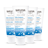 4X WELEDA Tandpasta Saline 75 ml