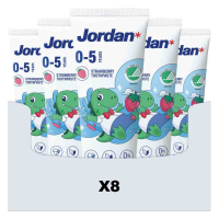 8X Jordan Tandpasta Kids 0 5 jaar 50 ml