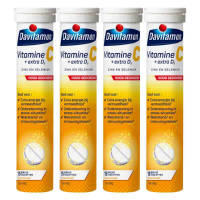 4X Davitamon Vitamine C Forte + Extra D3 Citroen 15 bruistabletten