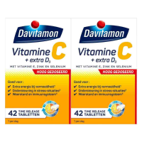 2X Davitamon Vitamine C Hoog Gedoseerd + Extra D3 42 tabletten